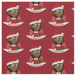 Tissu Caricature pour fille de Noël