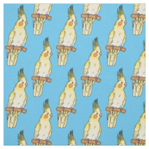 Tissu Caricature pour oiseaux Cockatiel