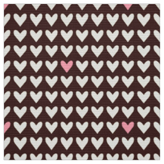 Tissu CARNIVAL - Coeurs de Saint Valentin rose mou sur l