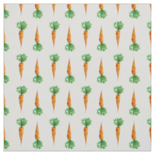 Tissu Carottes aquarelle motif moderne
