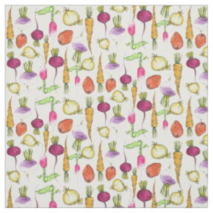 Tissu Carottes Pommes de terre betteraves Radish Root Lé