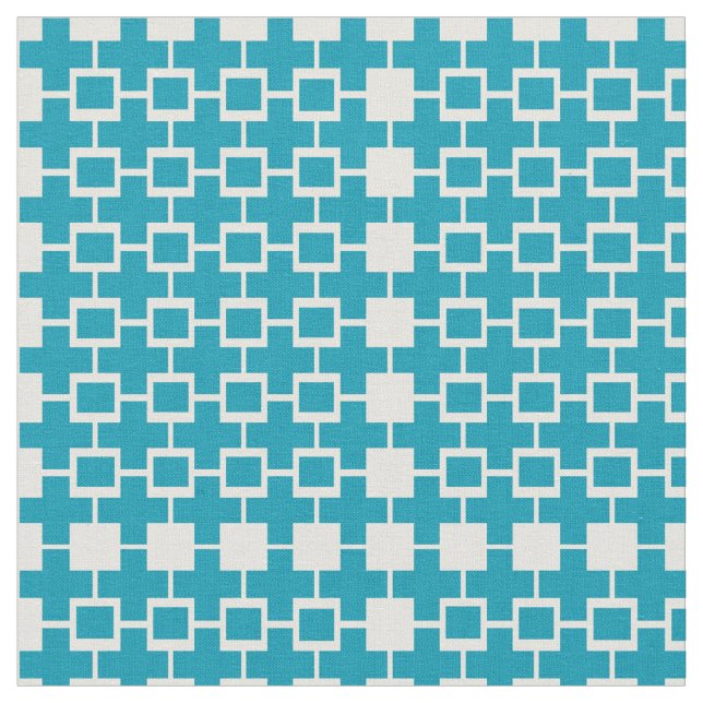 Tissu Carré de cube vert Abstrait (Fermer)