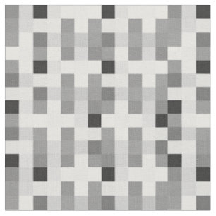 Tissu Carré noir et blanc moderne À damiers Motif