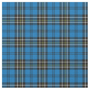 Tissu Carreaux Bleus Vintage