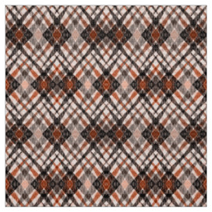 Tissu carreaux tartan plaid classique noir marron beige