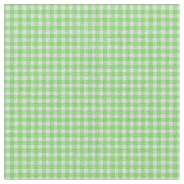 Tissu Carreaux Vichy Vert Menthe Frais (Fermer)