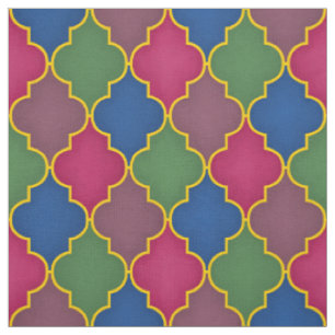 Tissu Carrelage marocain Lilac (grande échelle)