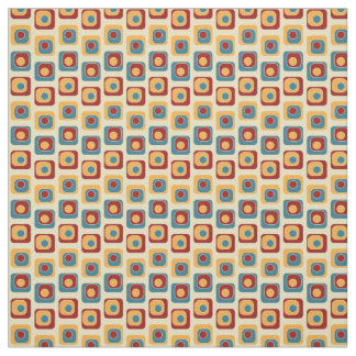 Tissu Carrés de couleur vive rétro