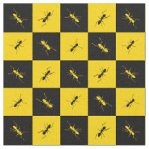 carrés noirs et jaunes de damier
