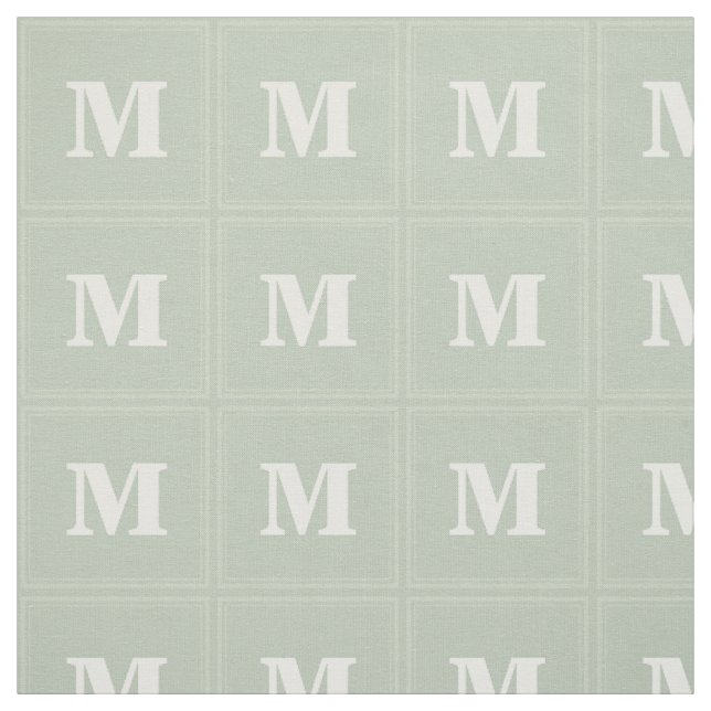 Tissu Carrés vert pâle (Échantillon)