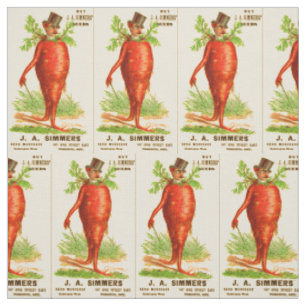 Tissu carrot man Victorian