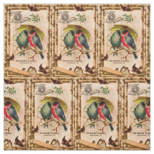 Tissu Carte de commerce victorienne Standard Sewing Mach