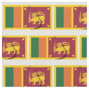 Tissu Carte du drapeau SRI LANKA