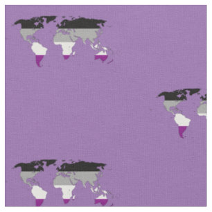 Tissu Carte du monde de la fierté de l'homosexualité