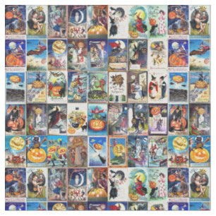 Tissu Carte postale de cru de Halloween