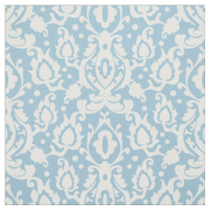 Tissu Casbah Damask bleu clair
