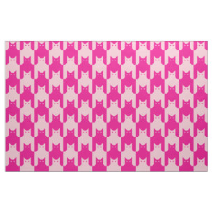 Tissu Catstooth rose