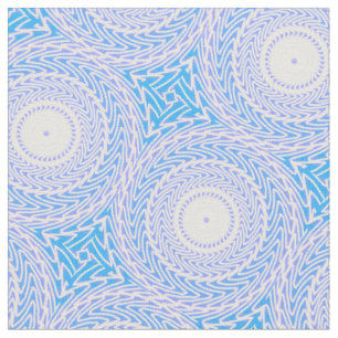 Tissu Cercles bleu ciel motif