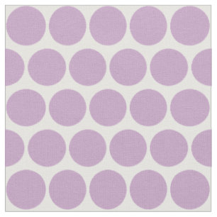 Tissu Cercles Lilac simples Motif sur blanc