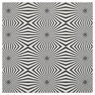 Tissu Cercles noirs blancs illusion d'optique amusant