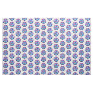 Tissu cercles super hippies d'amour
