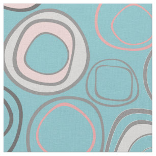 Tissu Cercles vintages sans couture et rétro forme arron