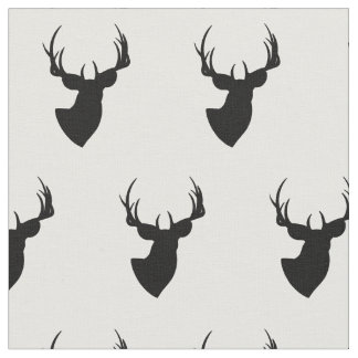 Tissu Cerf noir
