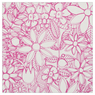 Tissu cerise de fleur sauvage