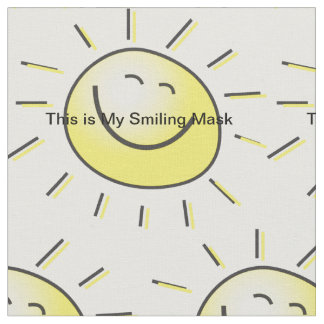 Tissu C'est mon masque souriant