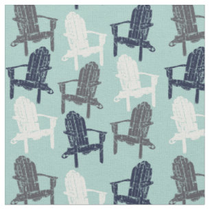 Tissu Chaises Adirondack En Bois Marine, Bleu Aqua