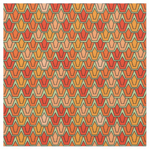 Tissu Champ Tulipe orange