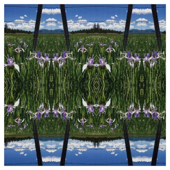 Tissu Champs d'iris (Échantillon)