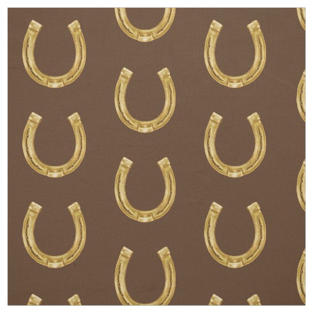 Tissu Chanceux fer à cheval (Échantillon)