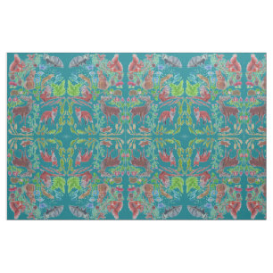 Tissu chardon d'écureuil de renard de la faune écossai