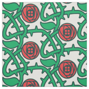 Tissu Charles Rennie Mackintosh Motif Rose Fabric
