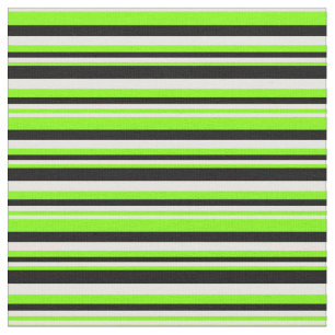 Tissu Chartreuse, crème à la menthe et Motif noir