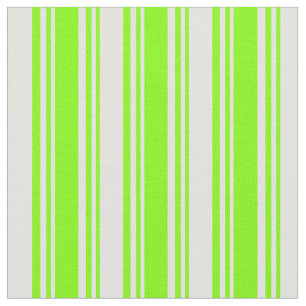 Tissu Chartreuse et rayures cyanes légères