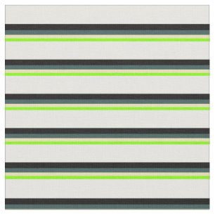 Tissu Chartreuse, Tan, gris ardoise foncé, noir et blanc