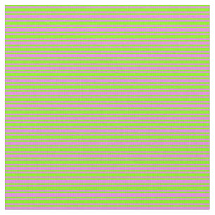 Tissu Chartreuse & Violet Coloré Motif à linge