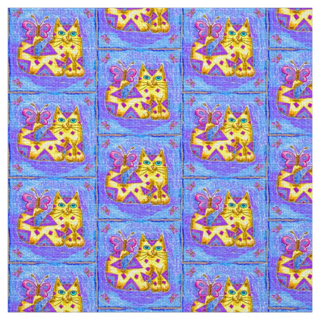 Tissu Chat diamant (Échantillon)
