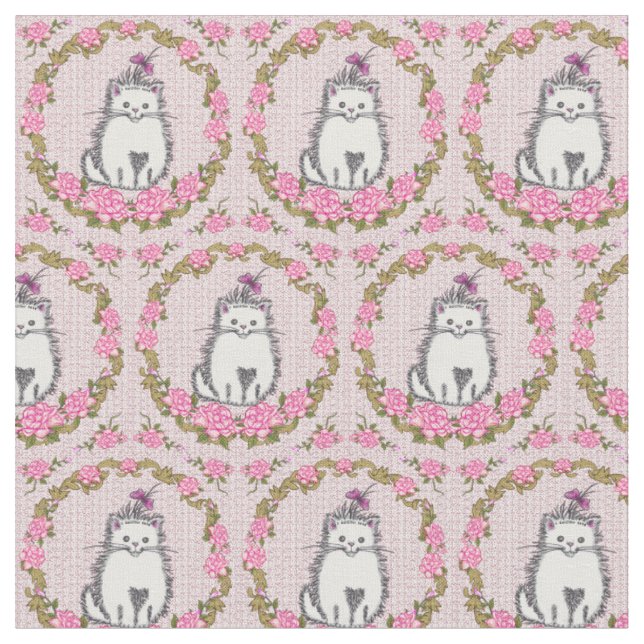 Tissu Chaton bébé chat (Fermer)