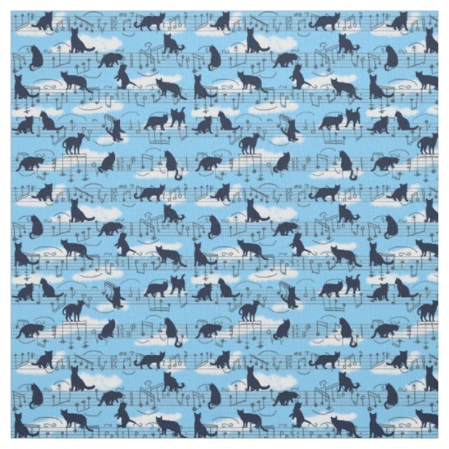 Tissu Chatons musicaux (Échantillon)