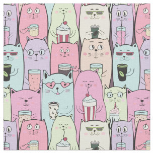 Tissu Chats mignons