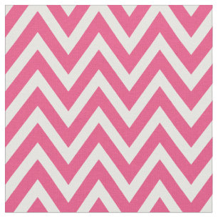 Tissu Chaud rose moderne rayures Chevron