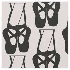 Tissu Chaussons Bleu Noir En Pointe Motif