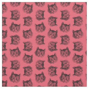 Tissu Cheshire Cat d'Alice au pays des merveilles COULEU