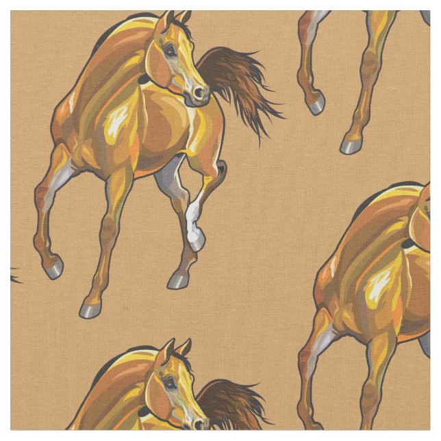 Tissu cheval arabe (Fermer)