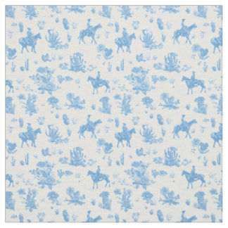 Tissu Cheval de Cowboy Occidental Toile Cactus Désert