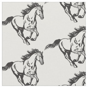 Tissu Cheval galopant
