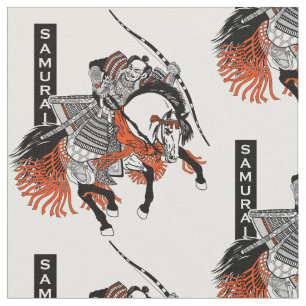 Tissu Cheval japonais de samouraï